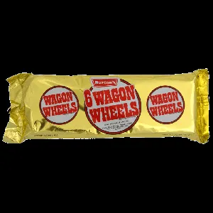 Печенье WAGON WHEELS с суфле, покрытое глазурью с ароматом шоколада, ЗОЛОТАЯ упак. 220г*24