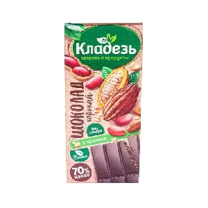 Шоколад КЛАДЕЗЬ с орехами (стевия и мальтит) 100г*10