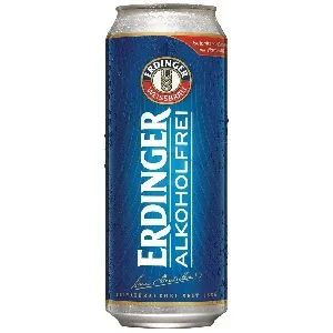 Пиво ERDINGER безалкогольное 0,4% /жесть/ 0,5л*24