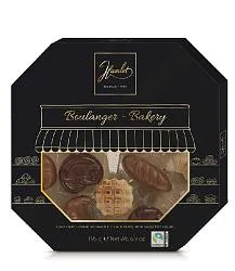 Конфеты HAMLET шоколадные "Пекарня Boulanger" с начинкой из орехового пралине /картон/ 195г*12