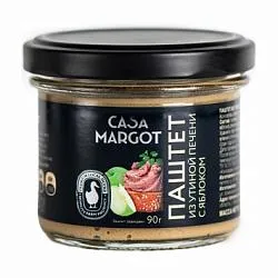Паштет CASA MARGOT из говяжьей печени с яблоком /стекло/ 90г*10