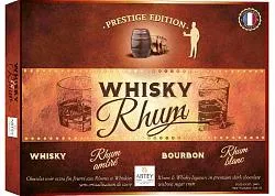 Конфеты ABTEY Ассорти в темном шоколаде "Виски и ром" 4 вида /картон/ 200г*13