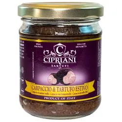 Карпаччо CIPRIANI TARTUFI слайсы из чёрного (летнего) трюфеля /стекло/ 30г*48
