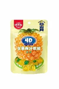 Мармелад AMOS 4D жевательные с соком ананаса /зип-пак/ 65г*32