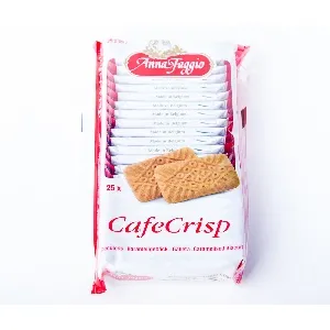 Печенье ANNA FAGGIO хрустящее карамелизированное печенье "Café Crisp" (25шт. в индивид. упаковке) 150г*12