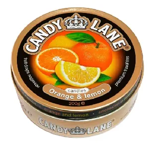 Леденцы CANDY LANE Апельсин-Лимон 200г*24