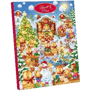 Адвент-календарь LINDT TEDDY Рождественский /картон/ 211г*8