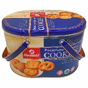 Печенье HUAMEI Датское печенье PREMIUM COOKIES в подарочной упак.с ручками /жесть/ 680г*4 Печенье HUAMEI Датское печенье PREMIUM COOKIES в подарочной упак.с ручками /жесть/ 680г*4