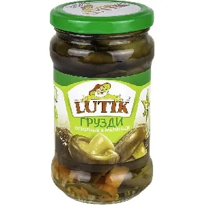 Грузди LUTIK 11043 отборные /стекло/ 580мл*12