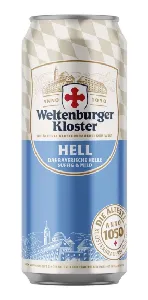 Пиво WELTENBURGER KLOSTER HELL светл.фильтр.пастер. 4,9% /жесть/ 0,5л*24