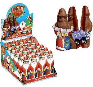 Шоколад фигурный ANL Santa Surprise с сюрпризом Дед Мороз (60г*24шт. шоубокс) 60г*96