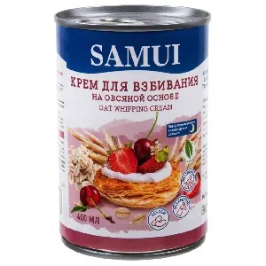 Крем SAMUI Овсяный для взбивания /жесть/ 400мл*12