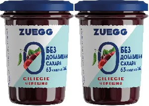 Набор Конфитюр ZUEGG Zero Черешня БЕЗ САХАРА 220г*2штуки