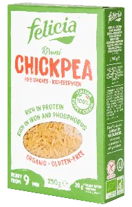 Макароны FELICIA Risoni B2915BD278 без глютена из нутовой муки BIO /картон/ 250г*12