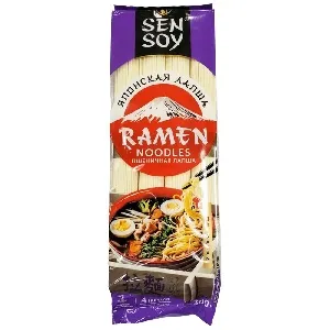 Лапша SENSOY Премиум пшеничная RAMEN /пакет/ 300г*24