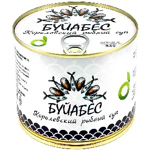 Суп ECOFOOD Королевский рыбный "Буйабес" /жесть/ 530г*4