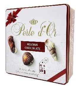 Шоколадные конфеты BELGIAN ракушки "Perle d'Or" /жесть/ 390г*6