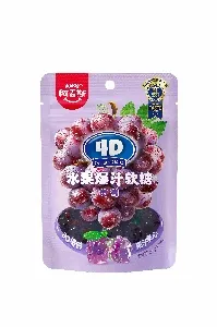 Мармелад AMOS 4D жевательные с соком винограда /зип-пак/ 65г*32