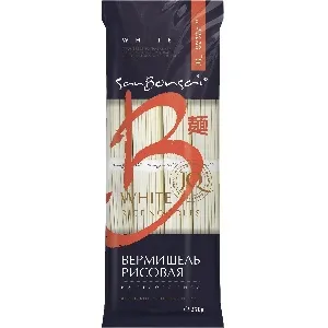 Вермишель SANBONSAI из белого риса, без глютена /пакет/ 250г*20