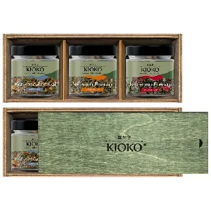 Набор KIOKO FEEL GOOD DAY №1 Коллекция чайных напитков /деревянная коробка с крышкой/ 90г*6
