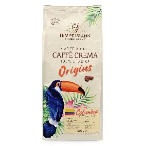 Кофе TEMPELMANN Origins COLOMBIA Caffe Crema 100% арабика зерно, в/у 1000г*8