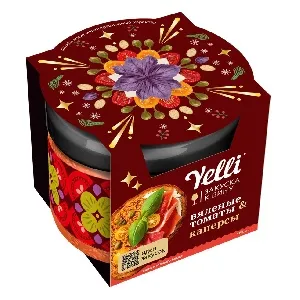 Закуска YELLI к вину HAPPY TOMATO Вяленые томаты и каперсы /стекло/ 100г*6