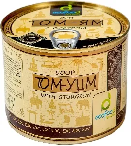 Суп ECOFOOD Том Ям с осетром /жесть/ 530г*4