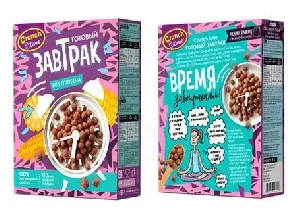 Шарики кукурузные CRUNCH TIME глазированные шоколадные, без глютена /картон/ 170г*5