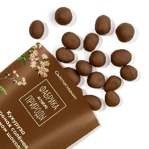 Драже ФАБРИКА ПРИРОДЫ кукуруза жареная соленая в молочном шоколаде 20г*12