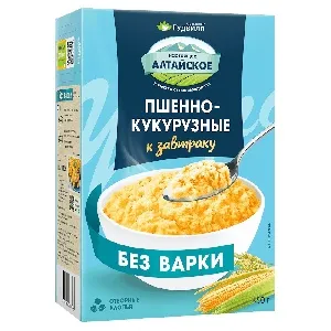 Хлопья АЛТАЙСКОЕ Пшенно-кукурузные не требуют варки к завтраку /картон/ 350г*6