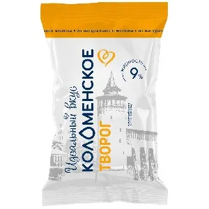 Творог КОЛОМЕНСКИЙ мдж 9% /пергамент/ 200г*6