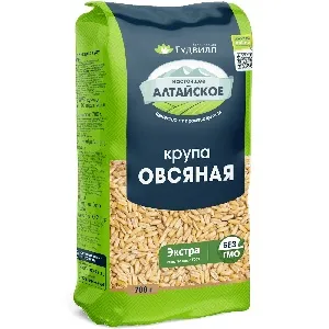 Крупа АЛТАЙСКОЕ Овсяная ЭКСТРА /пакет/ 700г*12
