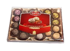 Финиковые трюфели BORNA ассорти, без сахара /пластик/ 400г*10