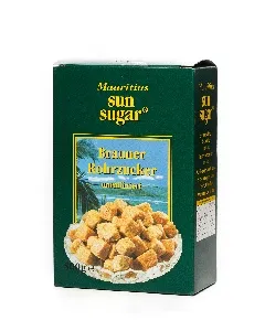 Сахар SAN SUGAR тростниковый коричневый кусковой неформованный нерафинированный 500г*12