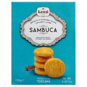 Печенье LENZI Sambuca сдобное Самбука и анис /картон/ 150г*12