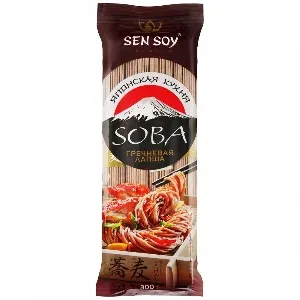 Лапша SENSOY Премиум гречневая SOBA /пакет/ 300г*24