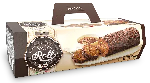 Рулет FREDDY бисквитный Swiss Roll Cocoa с шоколадной начинкой, покрытый шоколадными хлопьями /картон/ 300г*8