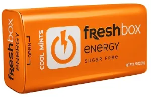 Драже FRESHBOX освежающие без сахара ENERY-ЭНЕРДЖИ (с гуараной) /металлическая банка/ 35г*12