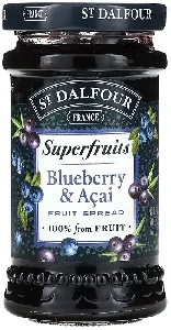 Джем St.Dalfour черничный с ягодами асаи Superfruits /стекло/ 170г*6