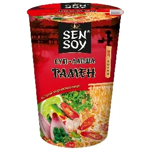 Лапша SENSOY суп б/п "Острый Рамен" /стакан/ 65г*24