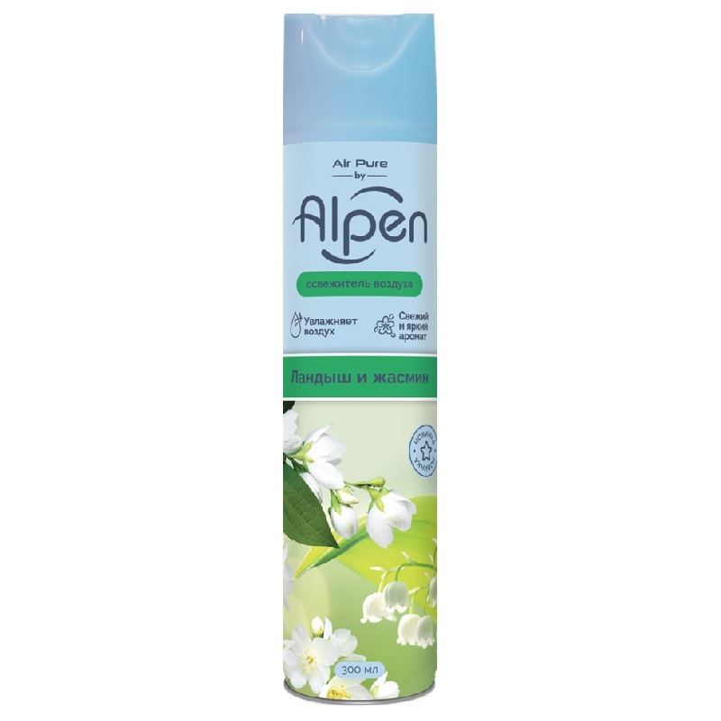 ALPEN Освежитель воздуха «Ландыш и Жасмин» 300мл ALPEN Освежитель воздуха «Ландыш и Жасмин» 300мл