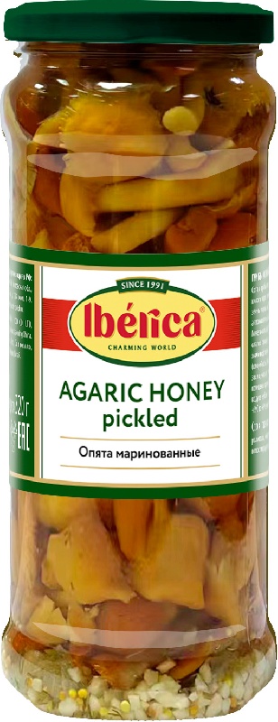 Опята IBERICA маринованные /стекло/ 580мл*12