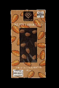 Шоколад LIBERTAD Nuts горький с цельным миндалем /картон/ 80*12