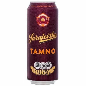 Пиво SARAJEVSKO темное TAMNO алк. 4,9% /жесть/ 0,5л*24
