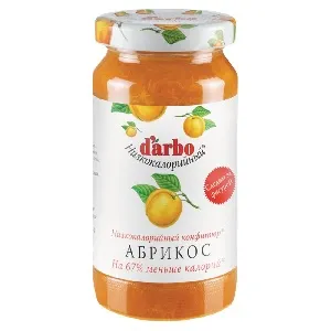 Конфитюр DARBO низкокалорийный Абрикос 60% фруктов /стекло/ 220г*6 Конфитюр DARBO низкокалорийный Абрикос 60% фруктов /стекло/ 220г*6