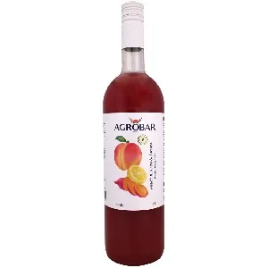 Кордиал AGROBAR пюре без заморозки Персик-Юдзу-Батат /стекло/ 1л*6