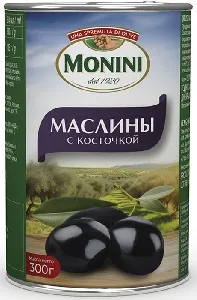 Маслины MONINI с косточкой /жесть/ 300г*12 Маслины MONINI с косточкой /жесть/ 300г*12