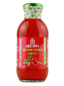 ***Комбуча GEORGIA'S NATURAL ORGANIС из шиповника и малины /стекло/ 300мл*20