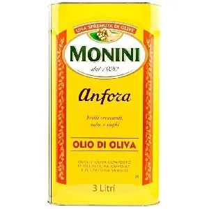 Масло MONINI Anfora оливковое рафинированное с добавлением нерафинированного /жесть/ 3л*4 Масло MONINI Anfora оливковое рафинированное с добавлением нерафинированного /жесть/ 3л*4