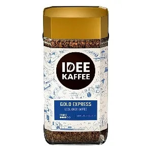 Кофе IDEE KAFFEE Gold-Express растворимый, сублимированный (араб.80%/робус.20%) /стекло/ 100г*6 Кофе IDEE KAFFEE Gold-Express растворимый, сублимированный (араб.80%/робус.20%) /стекло/ 100г*6
